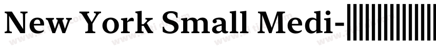 New York Small Medi字体转换